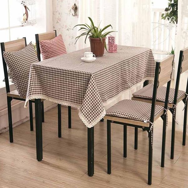 

table cloth plaid cushion cover thicken runner placemat pography background decor el home toalha de mesa