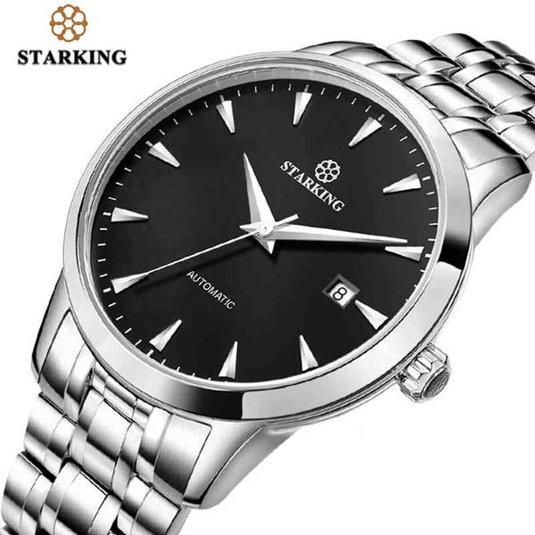 

starking men watch mechanical wrist waterproof mens es brand luxury sapphire glass automat man reloj hombre, Silver