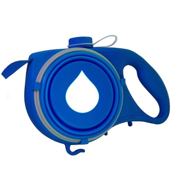 

dog collars & leashes duurzaam hondenriem automatische intrekbare nylon met water fles kom uitbreiding puppy walking running leads pet