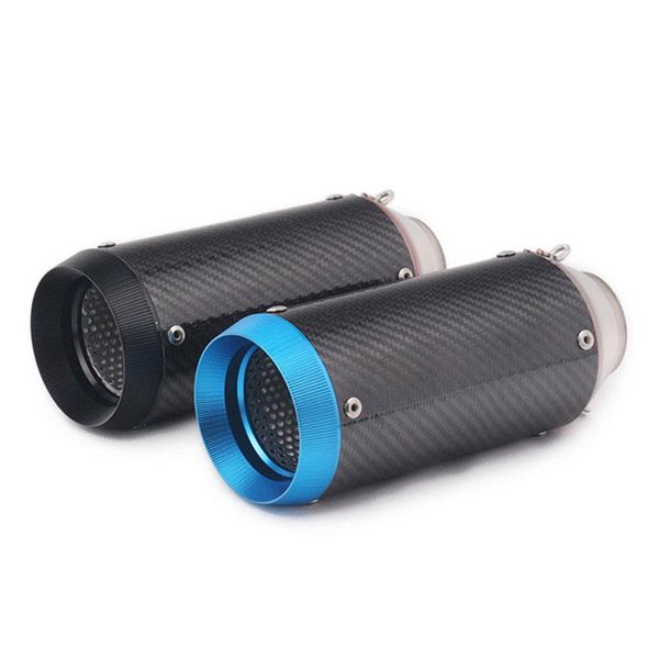 

motorcycle exhaust system 51mm universal muffler pipe for carbon fiber moto bike escape scooter slip-on suit ninja400 r15 cb400 r6