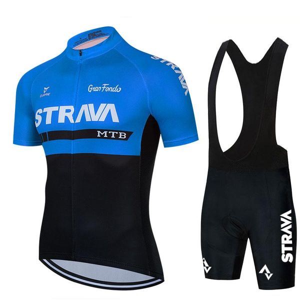 

racing sets cycling jersey 2021triathlon strava quick dry 19d bib pants mountain uniform bike ropa ciclismo summer man clothings, Black;blue