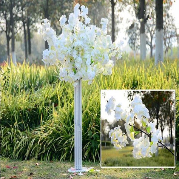 

decorative flowers & wreaths white cherry blossoms artificial branches for wedding arch bridge decoration ceiling background wall decor fake