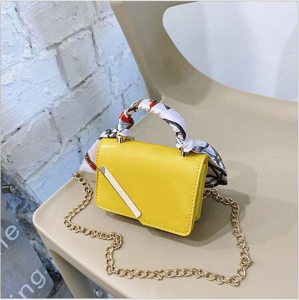 Baby Mädchen Marke Taschen Mädchen Seidenband Geldbörsen Mode Eine Schulter Prinzessin Messenger Geldbörse Kinder Ledertasche Kinder Rucksäcke Zwei Stile Jeder Stil 6 Farben