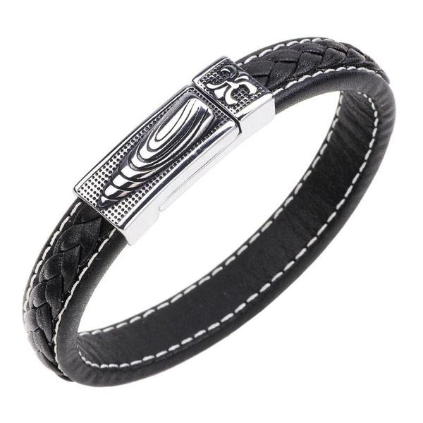 

stainless steel bracelet jewelry selling cowhide woven magnet bracelet charm 2020 new for men and women, Golden;silver