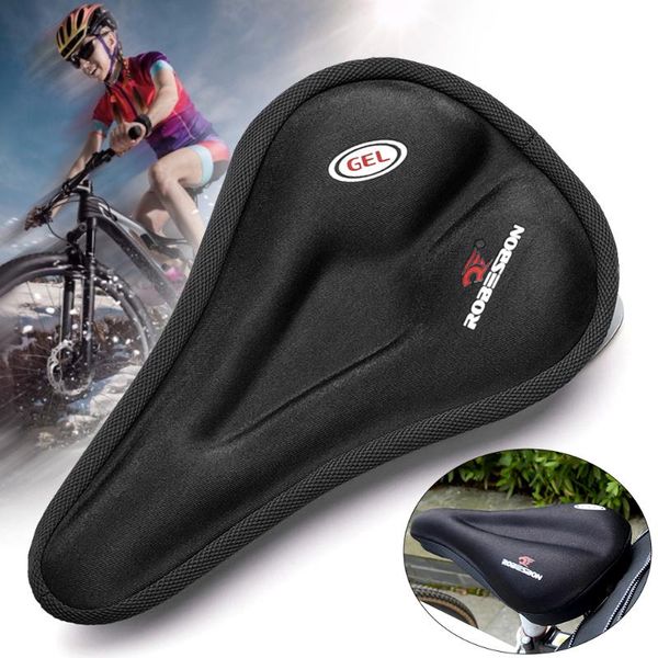 

bike saddles 3d silicone cycling bicycle comfort saddle seat pad soft cushion cover