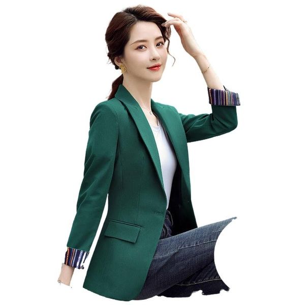 

women's two piece pants spring and autumn suits jackets casual, White