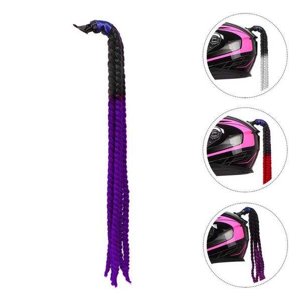 

motorcycle helmets helmet ornament wig decor accessories (random color)
