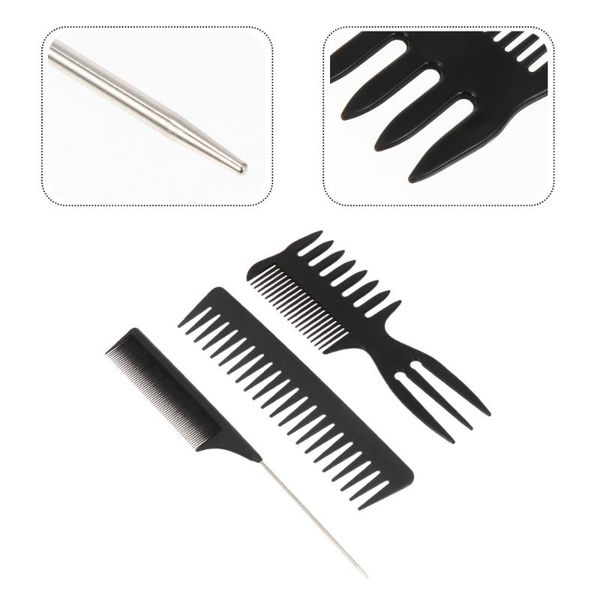 

hair brushes 3pcs wide-tooth comb all purpose anti-static, Silver