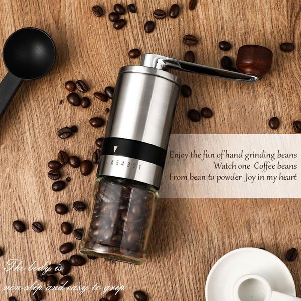 

manual coffee grinders hand crank grinder stainless steel adjustable kitchen tool