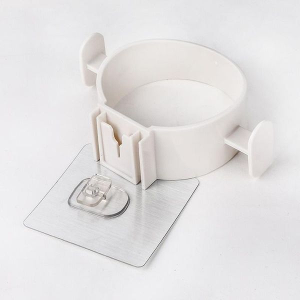 

pc punch hair dryer storage rack bathroom blower toilet for home (white) shelves