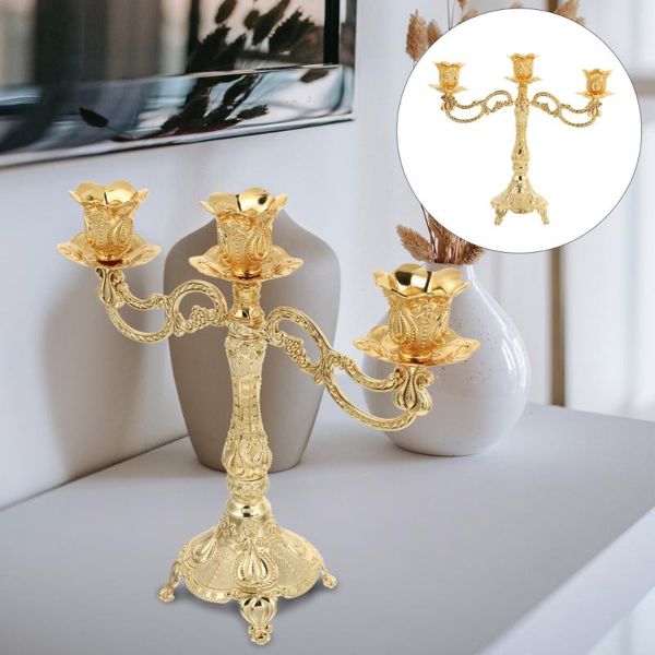 

candle holders 1pc decorative candleholder zine-alloy art candlestick retro