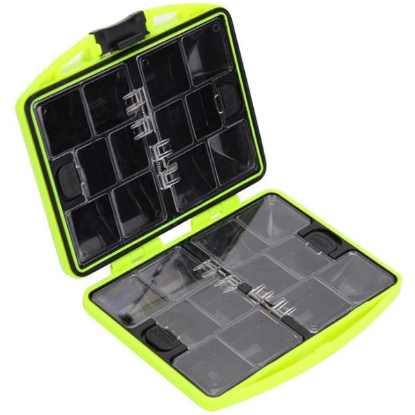

grids rock fishing accessories box double-sided tool waterproof mini portable