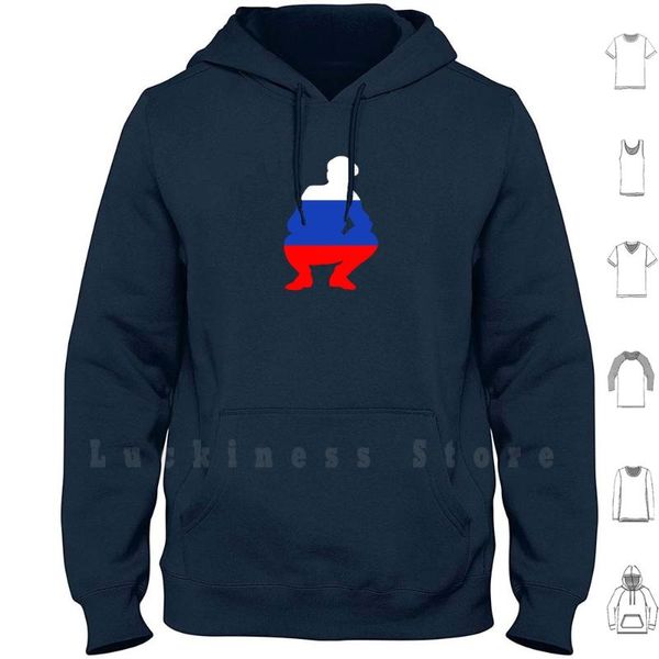 

russian squat russia flag blyad hoodies ussr men's & sweatshirts, Black