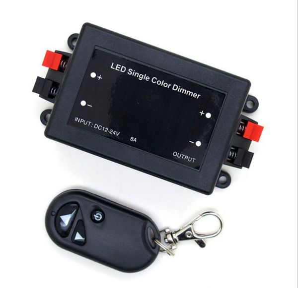 Brilho do Dimmer RF ajustável para 5050/3528 Único luz LED Luzes de tira com controlador remoto sem fio