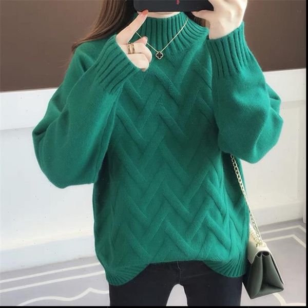 

pullover sweater women autumn winter knit loose sweaters plus size drop high quality, White;black