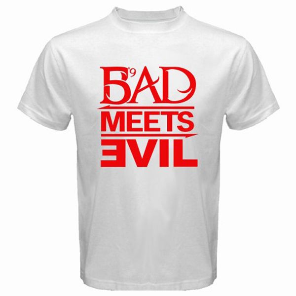 

eminem bad meets evil men's white t-shirt size s to 3xl, White;black
