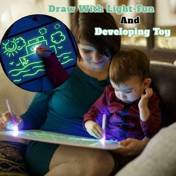 

draw with light fun and developing toy drawing board magic educational frames