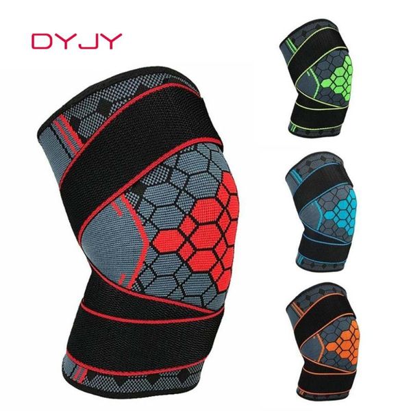 

sports kneepad men pressurization knee pads support fitness gear elastic basketball volleyball brace protector elbow &, Black;gray