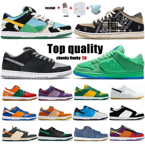 

2021 dunk sb travis scotts running shoes red green white brand black parachute beige men women skate sports shoes size 36 -46 with half