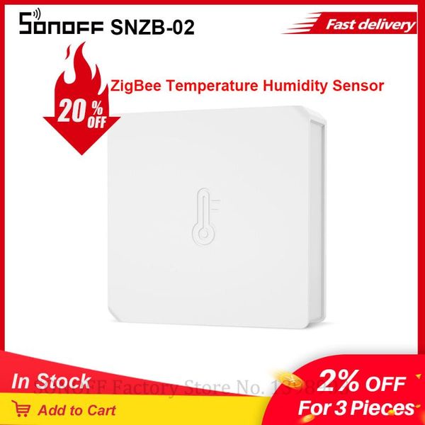 

smart home control itead sonoff snzb-02 zigbee temperature humidity sensor real time monitor via e-welink app works with bridge ifttt