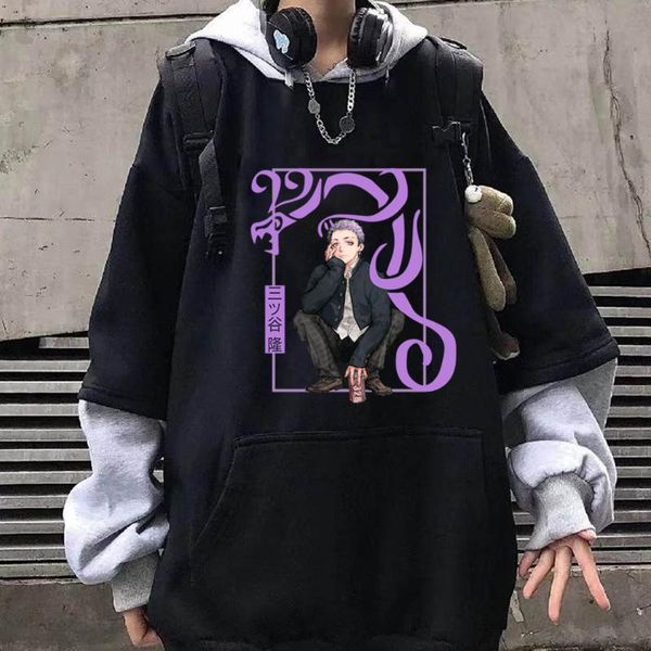 

men's hoodies & sweatshirts takashi mitsuya hoodie sweatshirt sportswear men women loog sleeve fashion autumn winter tokyo revengers, Black