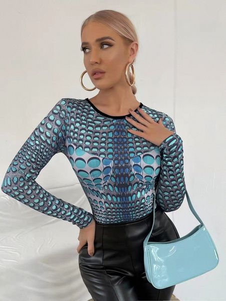 

dot print slim fit tee g50j#, White