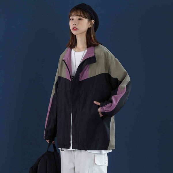 

@neutral wind autumn winter couple school uniform loose casual fashion large jacket jk916-p50, Black;brown