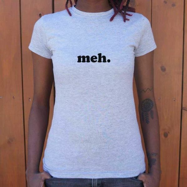 

meh t-shirt | short sleeve graphic tee for women, White;black