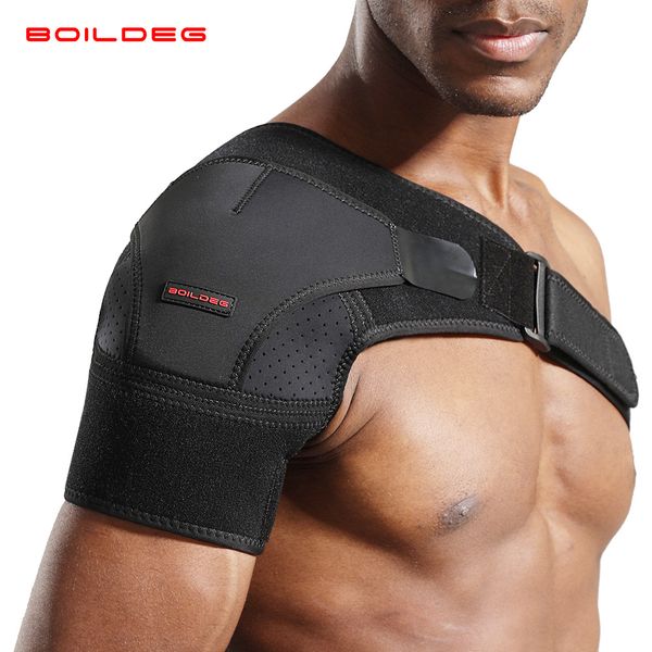 

mesh bags braces therapy for rotator cuff shoulder tear injury ac joint dislocated prevention posture corrector brace, Black;blue