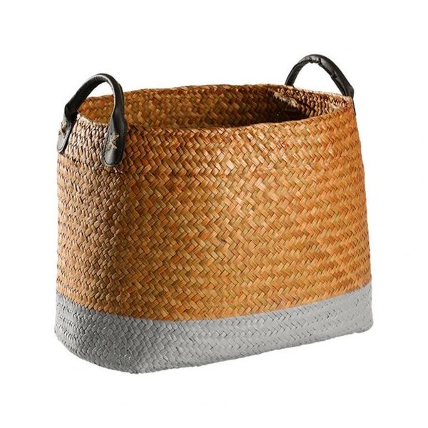 

storage baskets flower basket folding pot planter plant straw wicker rattan laundry garden decorative