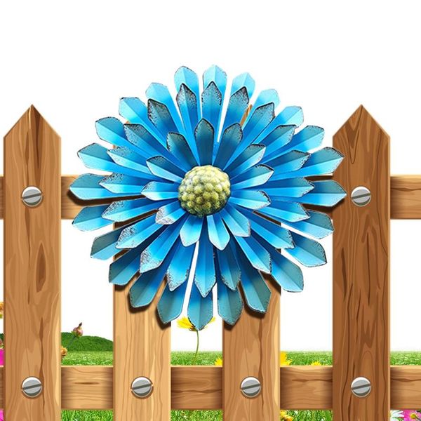 

40# outdoor garden courtyard iron flower decor hanging wall decoration yard lawn stakes fashion 2021 decorations