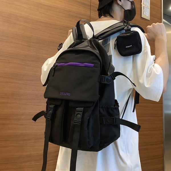 

backpack cool fashion brand school bag male large-capacity ulzzang high student female korean ins trend computer