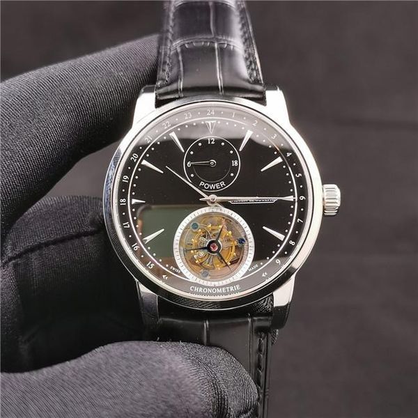 JL мужские часы Диаметр 42 мм Оборудован автоматическим истинным резервом движения движения маховика 72 часа Sapphire стекло зеркало 12 точек