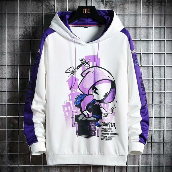 

women's hoodies & sweatshirts anime oversized korean fashion sweetshirts pullover kawaii female clothing harajuku streetwear long sleev, Black