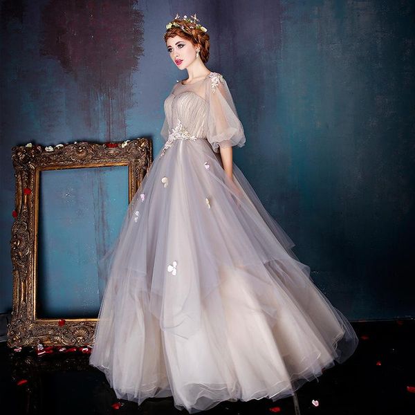 

ethnic clothing romantic bridal wedding dress sequins mesh prom women rhinestone evening party appliques celebrity banquet, Red