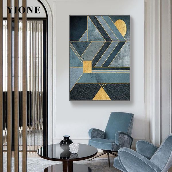 

paintings geometric splice art abstract canvas poster wall modern luxury prints cuadro pictures for living room bedroom