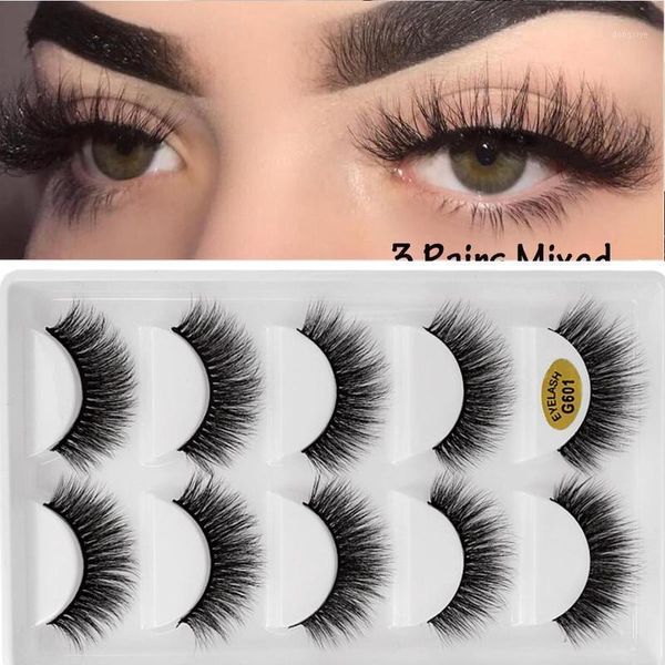 

100% thick 3d mink lashes false eyelashes natural long fake handmade extension makeup maquiagem faux cils1