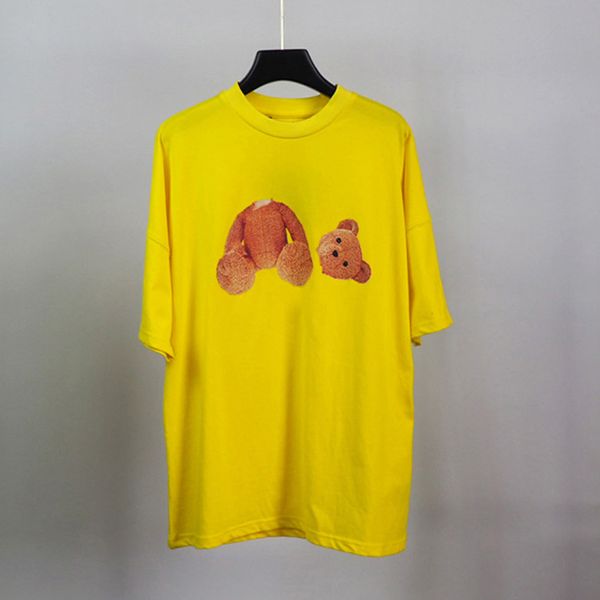 

fashion men womens t-shirts mans streetwear stylist tee guillotine bear printed short sleeve truncated bears angels classic tees beheaded be, White;black