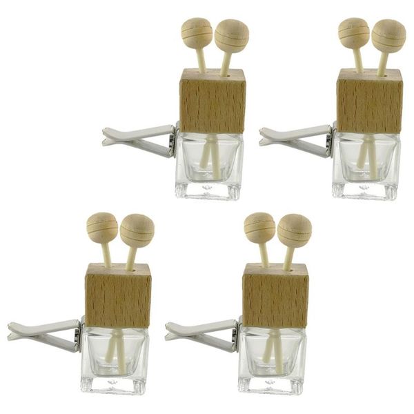 

car air freshener 4pcs perfume glass diffuser bottles essential oils organizers