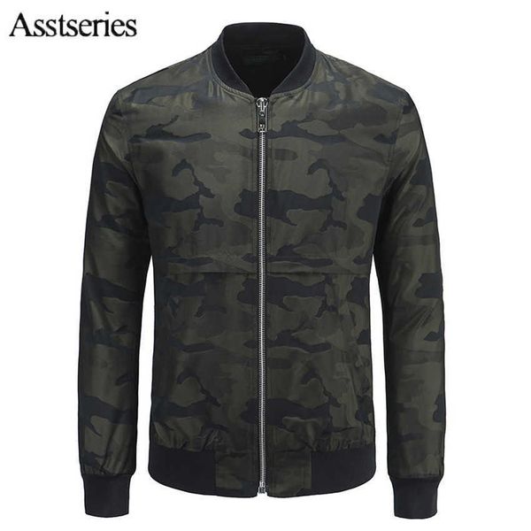 Primavera nuova giacca mimetica da uomo e uniforme militare occidentale con cappuccio giacca da baseball di tendenza giovanile 183wy X0710