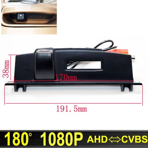 

car rear view cameras& parking sensors 180 degree ahd 1920x1080p night vision reverse trunk handle camera for tiida 2008