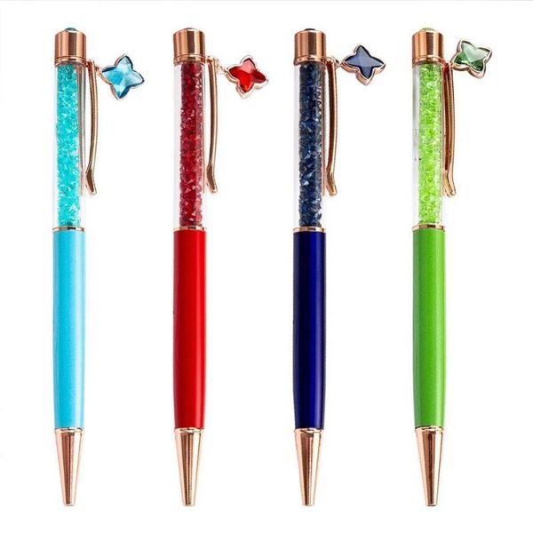 

ballpoint pens 1pc crystal pen diamond creative metal material novelty school writing stationery, Blue;orange