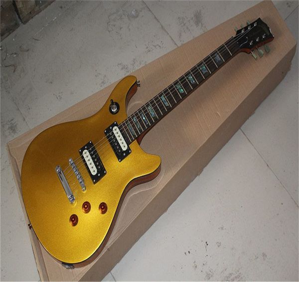 G-LP Studio Satin Neu eingetroffene Abalone-Bund-Inlay-Tastatur Jak Matsumoto Signature goldene Farbe E-Gitarre