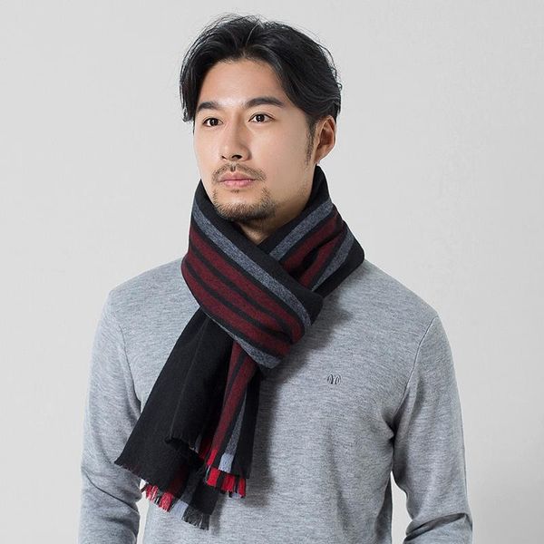

scarves winter 100% pure wool men neck warmer plaid cashmere echarpe wraps man's autumn fine scarf foulard hombre hiver, Blue;gray