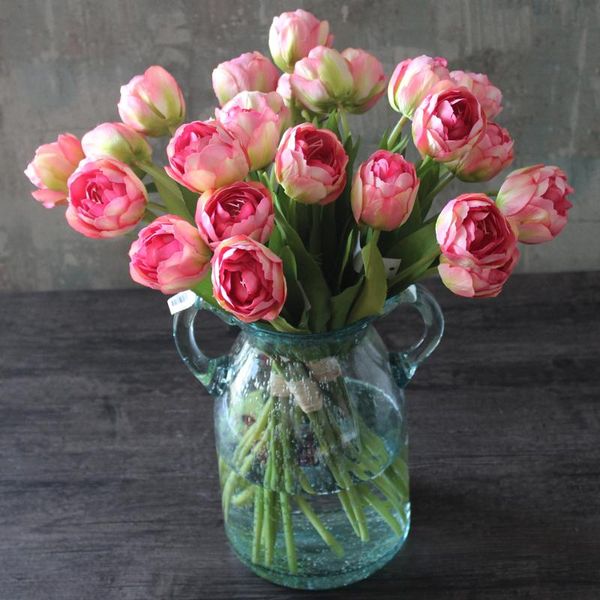 

wholesale 240pcs stunning holland tulip decorative silk flower wedding home party event gift interior trim - flowers & wreaths