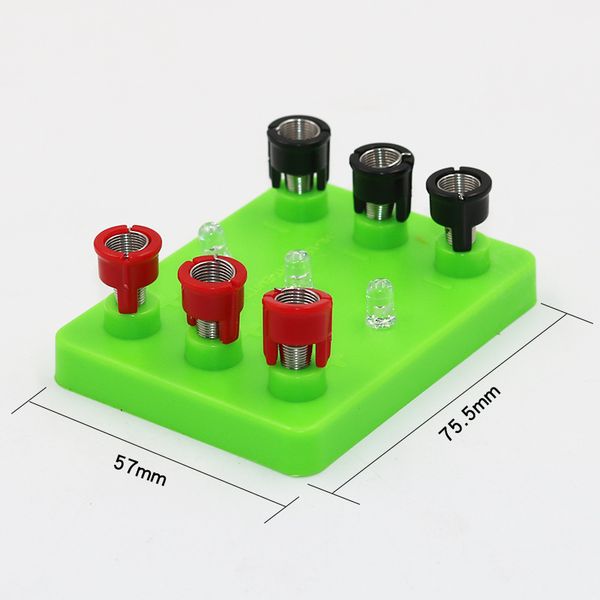 LED-LED-Physik- und Elektro-Experimentierzubehör, rotes, grünes und farbiges Tricolor-Dioden-Basis-Grundschul-DIY-Puzzle