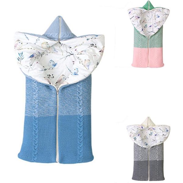 

baby swaddle blanket soft sleeping bag cotton knitting envelope born wrap sleepsacks bags