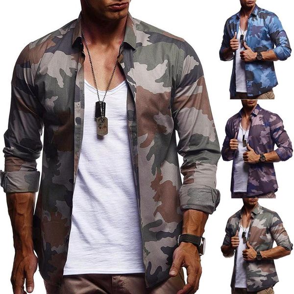 

men's casual shirts fashion shirt large camouflage long sleeve for men mens clothing trends cotton, White;black