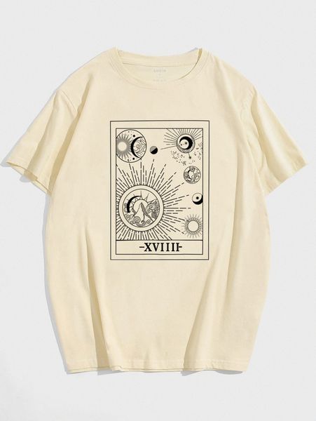 

men sun and letter graphic tee j0kp#, White;black