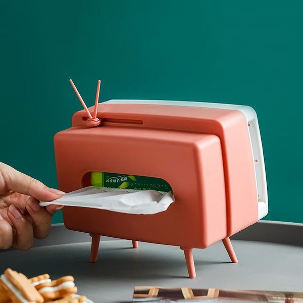 

tissue boxes & napkins rectangular modern tv box deskpaper holder dispenser storage napkin case organizer with mobile phone